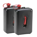 Produktbild: hünersdorff 2x 2 Liter Benzin- und Diesel-Kanister schwarz (2er Set) Motorrad-Benzinkanister 2L