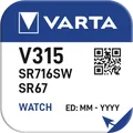 Produktbild: VARTA SILVER Coin V315/SR67 Napfblister 1 Uhrenbatterien, SILVER Coin