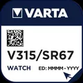 Produktbild: Varta Cons.Varta - Batterie Uhren-Batterie V 315 Stk.1 1,55V/20mAh/Silber
