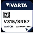 Produktbild: Varta Cons.Varta Uhren-Batterie V 315 Stk.1 Knopfzellen 00315101111