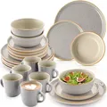 Produktbild: Sänger Kombiservice, Grau, Stein, 24-teilig, Rund, 50x30x80 cm, kratzfest, Essen & Trinken, Geschirr, Geschirr-Sets, Kombiservice
