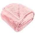 Produktbild: Wohndecke Cashmere-Feeling Kuscheldecke super weich & flauschig – Fleecedecke, Gräfenstayn, dicke & warme Sofadecke, Wohndecke & Tagesdecke - Überwurf Sofa, Couch rosa 220 cm x 240 cm