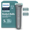 Produktbild: Philips Bodygroom 3000er-Serie – Herrentrimmer mit Dreifachschutz-Rasiersystem, trimmen und rasieren im Intimbereich, hautnah und besonders schonend, 100% duschfest, 80 Min. Laufzeit, BG3480/15
