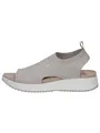 Produktbild: CAPRICE Damen Sandalen flach weiches Fußbett Bequem, Grau (Lt Grey Knit), 40 EU