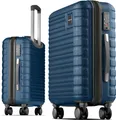 Produktbild: Travely Premium Handgepäck Koffer 55x40x20cm - passend für Ryanair, Lufthansa, Eurowings und co. I 36L Trolley Handgepäck mit sanften Rollen und praktischem TSA Schloss, Reisekoffer