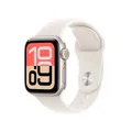 Produktbild: Apple Watch SE 3 Aluminium Cellular 40mm Polarstern (Sportarmband polarstern) S/M (MEP64ZR/A)