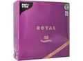 Produktbild: Servietten Papstar Royal Collection, 5 x 50 Stück, 1/4-Falz, Stoffoptik, 400 x 400 mm, Papier, lila