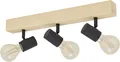 Produktbild: Eglo 3er Spot Townshend 3 schwarz natur 48 x 5 cm E27