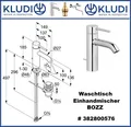 Produktbild: Kludi Waschtisch Waschbecken Einhandmischer Armatur BOZZ chrom # 382800576