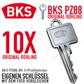 Produktbild: 10X BKS Schlüssel Rohling Original für Profilzylinder Serie PZ 88 • 89 • 31
