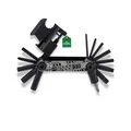 Produktbild: CONTEC Fahrrad-Multitool Pocket Gadget - F22 Stealth, 22 in 1, Multifunktionswerkzeug, Reparatur Set, Mini-Tool, Multi-Purpose, Innensechskant, leicht
