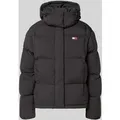 Produktbild: Tommy Jeans Regular Fit Daunenjacke mit Logo-Stitching Modell 'ALASKA' in Black, Größe S