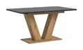 Produktbild: xonox.home Tisch Motion X4AE3T66 Ausziehbarer Esstisch in Artisan Nb. und grau Nb. mit Y-Fußgestell, ca. 150-190x76x90 cm