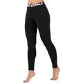Produktbild: Mons Royale W Cascade Legging Schwarz - Merino Stylishe funktionelle Damen Merino Baselayer Leggings, Größe M - Farbe Bl
