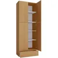 Produktbild: Mid.you Aktenschrank, Buche, Holzwerkstoff, 3 Fächer, 1 Schublade(n) Schubladen, 70x200x39 cm, Arbeitszimmer, Aktenschränke