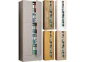 Produktbild: VCM XXL Büroschrank mit 5 Fächern und einer Schublade moderner Aktenschrank mit Drehtüren Maße ca. H. 200 x B. 70 x T. 39 cm – Lona 5-Fach
