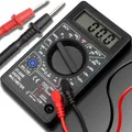 Produktbild: Retoo Digital Multimeter mit Ohmmeter, Amperemeter, Voltmeter für AC/DC Spannung, Strommessgerät DC/AC Strom: 0-5A, Misst Spannung, Strom, Widerstand, Durchgang, Frequenz, Dioden, Schwarz
