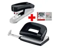Produktbild: NOVUS Lochstanzer Evolution Twin Set fresh, Locher-Tacker-Büroset inkl. Heftklammern