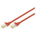 Produktbild: DIGITUS CAT 6A S/FTP Patchkabel, 10 Stück, 2m, rot Kabel Patchkabel RJ45 Cat.6