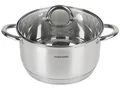 Produktbild: Edelstahl Kochtopf 24cm mit Glasdeckel Topf Suppentopf Universaltopf Induktion 5L