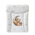 Produktbild: Ceba Baby® weiche Wickelauflage 50x70 cm - Baby Wickelunterlage - Wickeltischauflage für Junge und Mädchen - Wasserdicht, abwaschbar - OEKO-TEX® Standard 100 - Made in EU- Bär auf dem Mond
