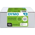 Produktbild: DYMO LW Adressetiketten Authentisch 99012 2093093 Selbsthaftend Schwarz auf Weiß 89 x 36 mm 12 Rollen à 260 Etiketten