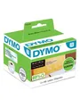 Produktbild: DYMO LabelWriter Adressetiketten | 36 mm x 89 mm | schwarz auf transparent | 2 Rollen mit je 130 leicht ablösbaren Etiketten (260 Etiketten) 99013