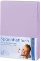 Produktbild: Julius Zöllner Spannbetttuch Jersey flieder 90 x 40 cm