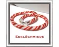 Produktbild: Edelschmiede925 Kette ohne Anhänger Edelschmiede925 Schlauchkette aus Glasperlen gehäkelt 925 Schließe
