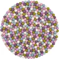 Produktbild: myfelt Filzkugel Sitzauflage/Stuhlauflage - Greta - 36 cm, bunt