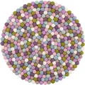 Produktbild: myfelt Stuhlkissen Filzkugel Sitzauflage ⌀ 36 cm, rund, schmutzabweisend, 100% reine Schurwolle