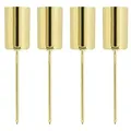 Produktbild: Stabkerzenhalter, gold, 2,5 cm Ø, 4 Stück