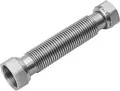 Produktbild: Flexo-ExDrop Edelstahlwellrohr flexibel ausziehbar I/I mit Dichtung Gewinde: IG 1 Zoll Länge: 500-1000 mm