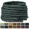 Produktbild: Stepace Runde Schwerlastbereich Schnürsenkel (2 Paar) 4.5mm Schuhbänder für Arbeitsstiefel, Bergschuhe, Wanderschuhe, Jagdstiefel Dunkelgrün-120