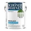 Produktbild: Schöner Wohnen Profidur Weißlack Hochglänzend 2,5 Liter Neu