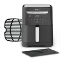 Produktbild: Tefal Easy Fry & Grill XXL Heißluftfritteuse 6,5 L – Airfryer mit Flexcook-Trennwand (XXL oder geteilt), 8 Programme, 80–220 °C, Druckguss-Grillplatte, fettarm frittieren, spülmaschinenfest EY8018