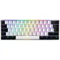 Produktbild: SHARKOON Skiller SGK50 S4 White, 60% Layout, LEDs RGB Kailh KT RED, hot-swap, USB, DE
