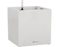 Produktbild: Blumenkasten Lechuza Canto Stone Kunststoff 30 x 30 x 30,8 cm weiß inkl. Erdbewä