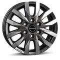 Produktbild: 1x BORBET DESIGN CW6 mistral anthracite glossy polished 6.5Jx16 6x130 ET54