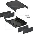 Produktbild: 1593LBK - Schalengehäuse, Serie 1593, 66 x 92 x 28 mm, schwarz