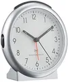 Produktbild: TFA Dostmann Analoger Funk-Wecker, 98.1036, mit Alarm, inklusive Funkuhr, Silber, L 109 x B 50 x H 112 mm