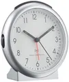 Produktbild: Analoger Funk-Wecker 98.1036 mit Alarm inklusive Funkuhr Silber L 109 x B 50 ...