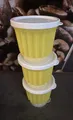 Produktbild: Tupperware Portions Formen 3 Stück gelb- Reis / Pudding- neuwertig