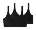 Produktbild: 2 Schiesser Bustiers mit Cups - Damen - Gr. 80B - schwarz