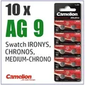 Produktbild: ✅ 10 Batterien AG 9/394/LR936 Knopfzellen u.a. für SWATCH Uhren Irony, Chrono...