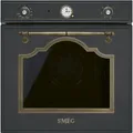 Produktbild: Smeg SF67C1AO Einbaubackofen 60cm Cortina Messing-Antik-Design Anthrazit