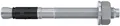 Produktbild: fischer Bolzenanker FAZ II Plus 10/30 gvz galvanisch verzinkt Bohrernenndurchmesser: 10 mm|Gewinde: M10 mm|Max. Anbauteildicke (reduziert): 50 mm|Gewinde: M10 x 73 mm