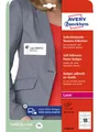 Produktbild: Avery Self adhesive name badges silk white
