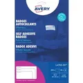 Produktbild: AVERY Badges autocollants, 80 x 50 mm, blanc