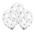 Produktbild: Luftballon Konfetti Spinnen ca. 28cm Ø 6 Stück Halloween